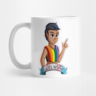 Always Worthy - Trans Pride Mug